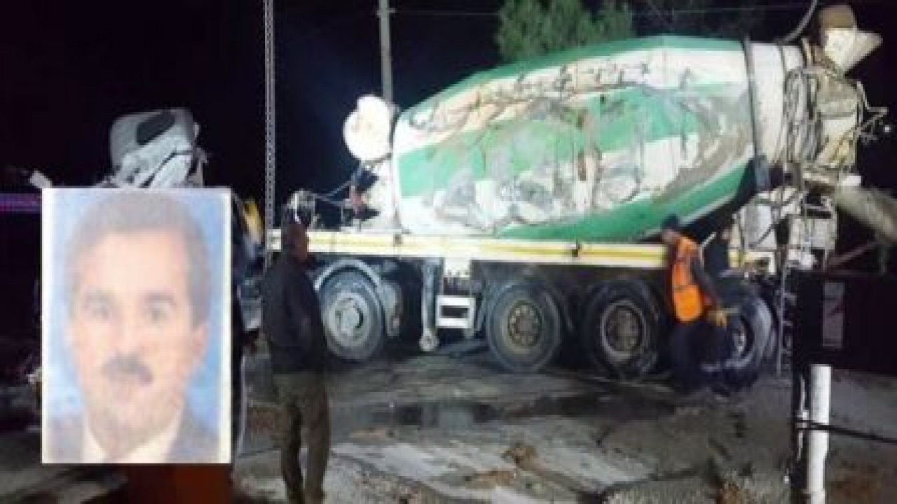 Beton mikseri devrildi; 1ölü