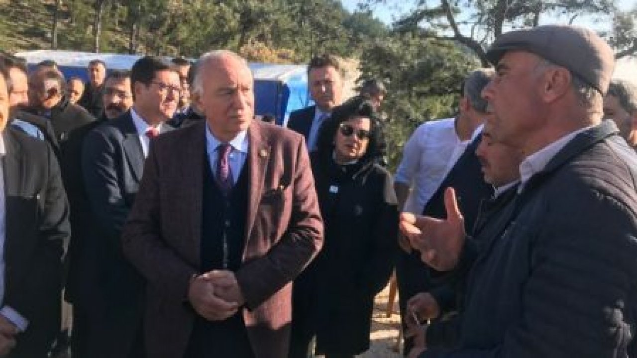 Milletvekili Demir maden kazası bölgesinde