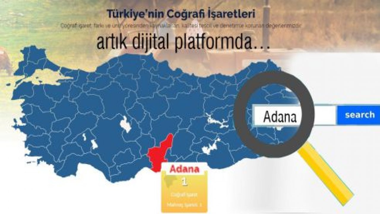Türkiye’nin coğrafi işaretleri dijital platformda