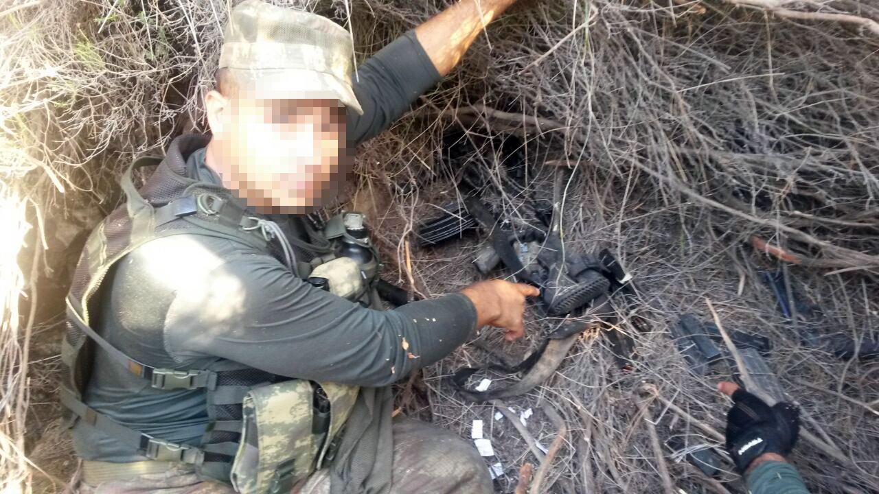 DARBECİLERİN SİLAHLARI BULUNDU