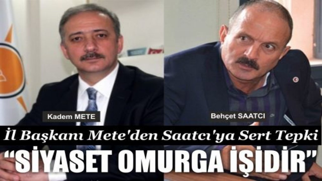 “SİYASET OMURGA İŞİDİR”