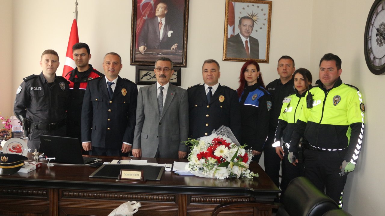 Marmaris Emniyet Müdürlüğü’nden Kaymakam Yüksel’e ziyaret