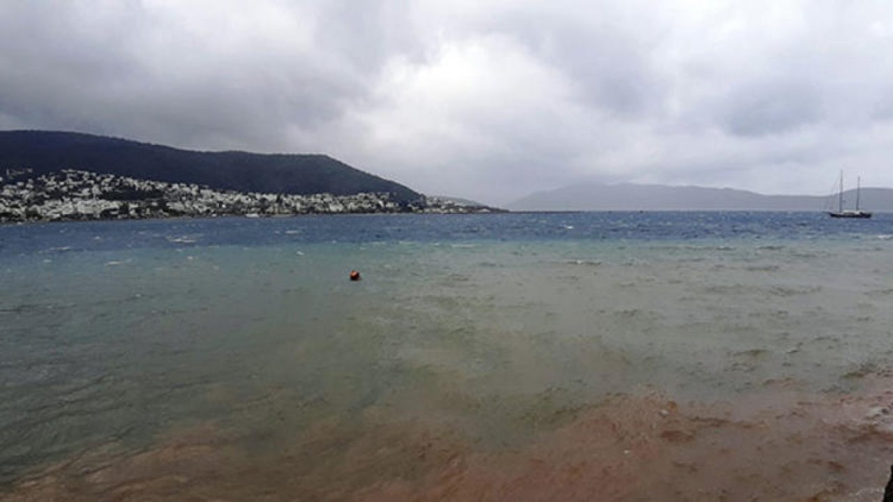 Bodrum'da Denizin Rengi Değişti