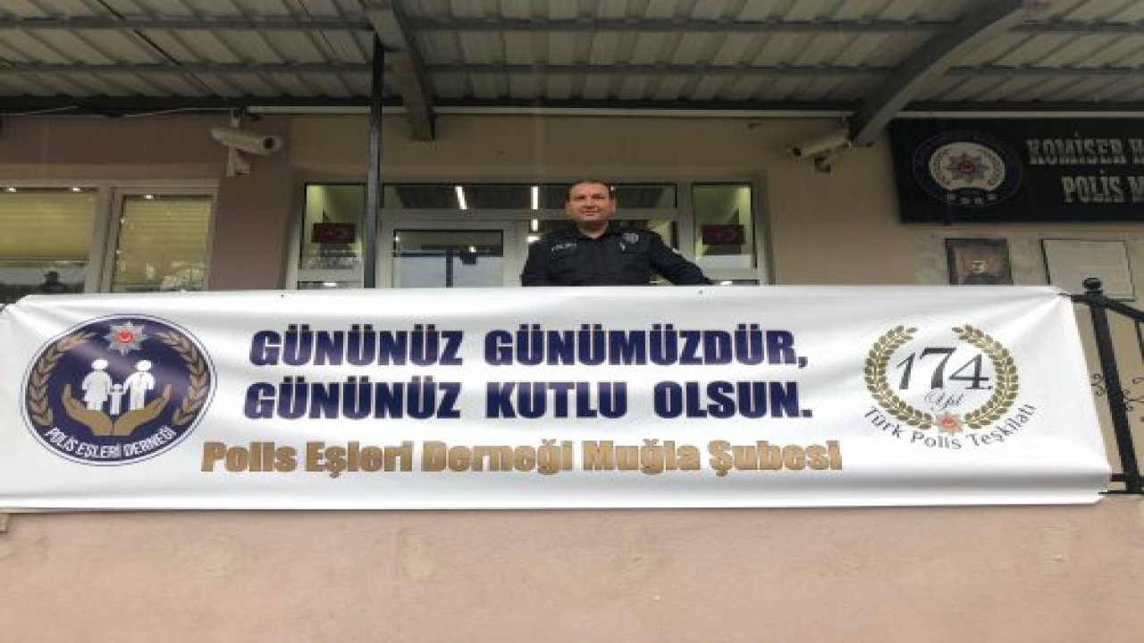Polis Eşlerinden Afişli Kutlama