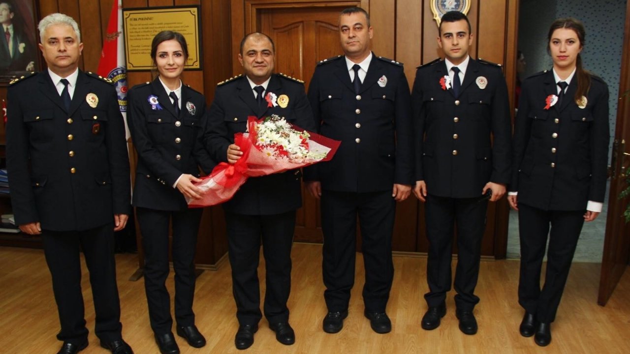 İlçe Emniyet Müdürlüğü Personelinden Çetinkaya'ya Ziyaret