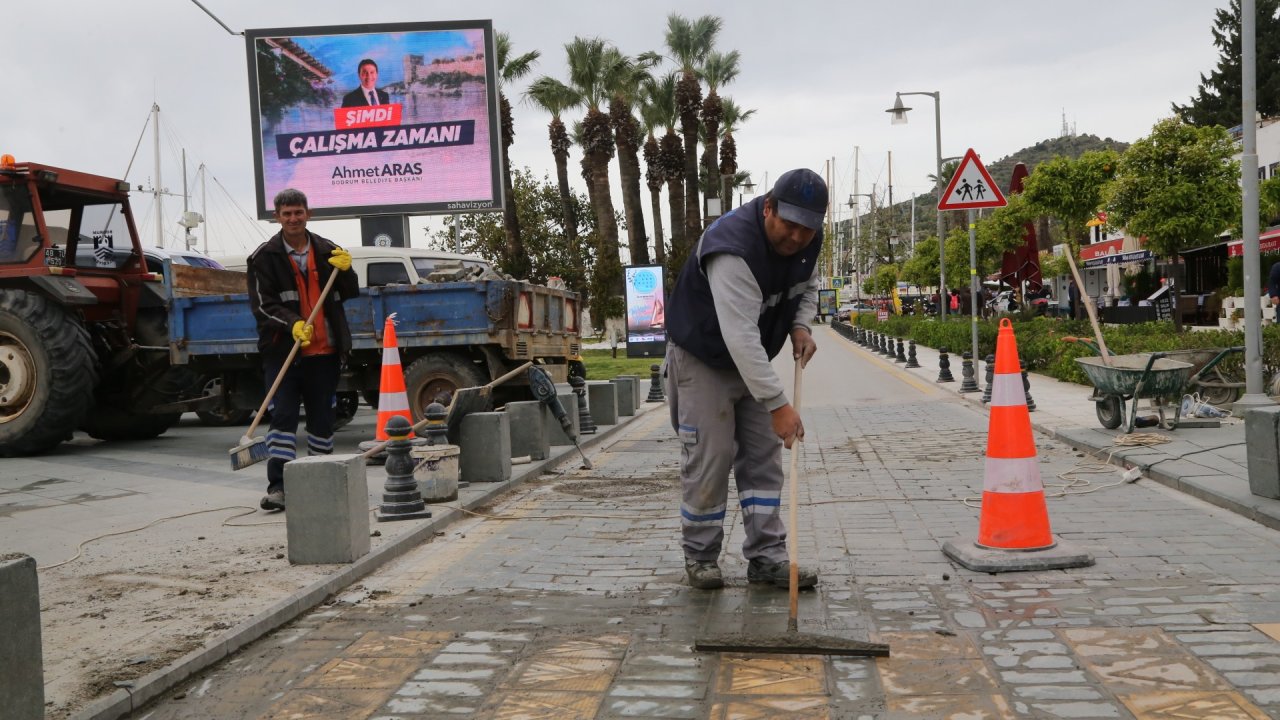Bodrum’da Fen İşleri Ekipleri Çalışmalara Devam Ediyor