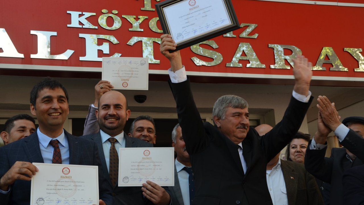 Başkan Ceylan mazbatasını aldı