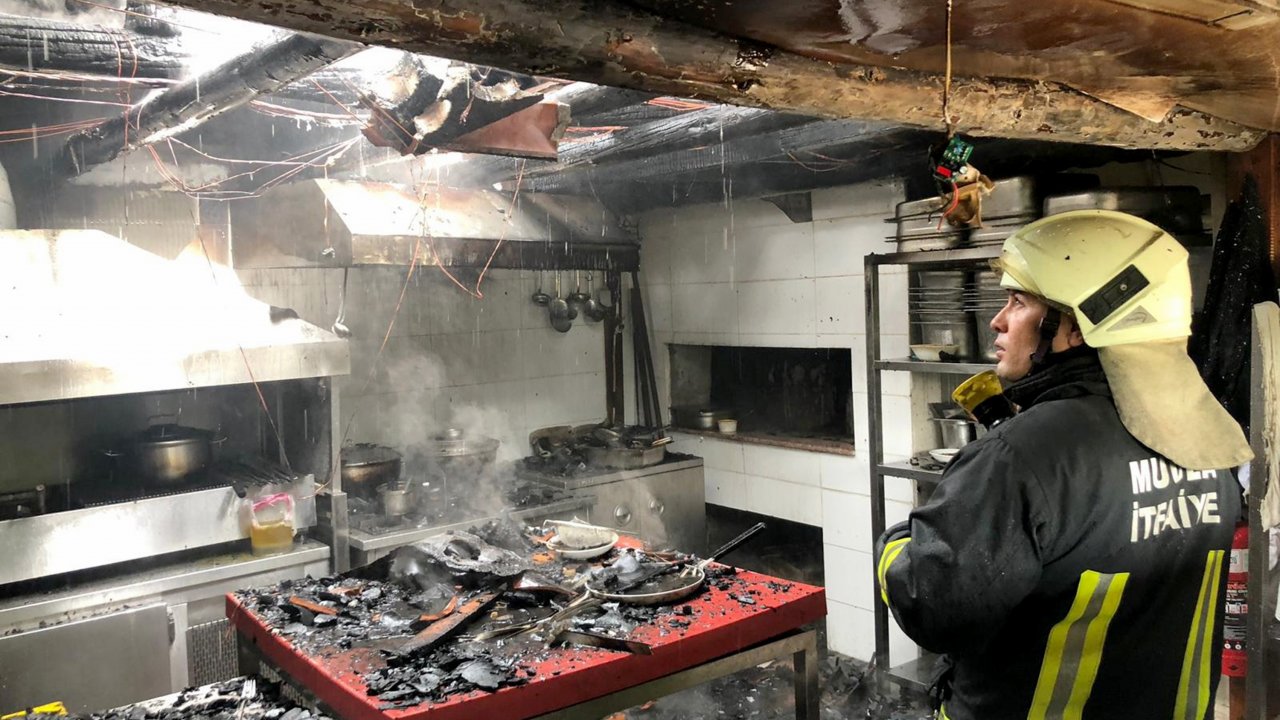 Karabağlar Yaylasında İşyeri Yangını