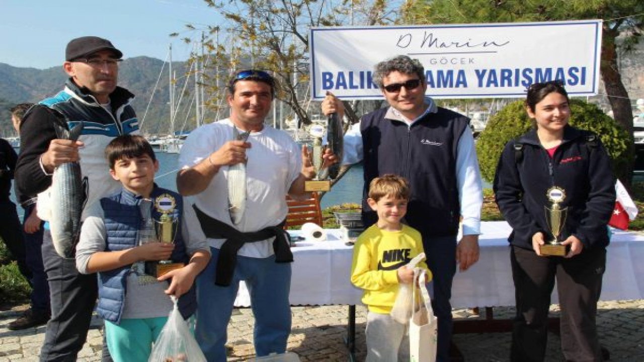 Göcek Körfezinde balık tutma yarışması