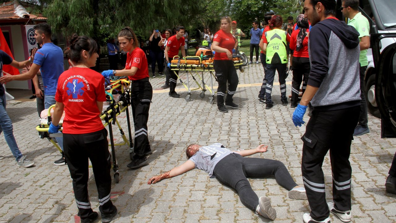 Kaza Tatbikatı Gerçeğini Aratmadı  