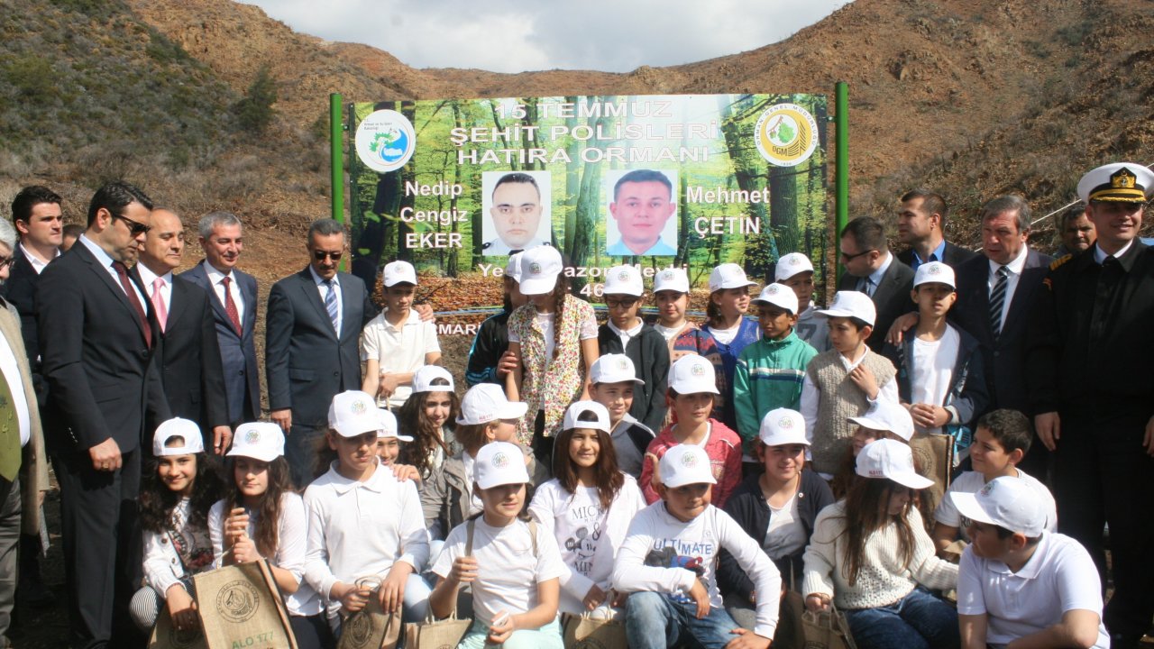 460 dönüm alana 5 milyon tohum ekildi