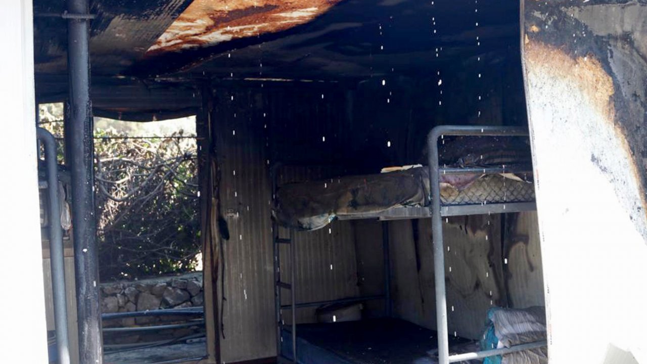 Personel Lojmanındaki Yangın Korkuttu