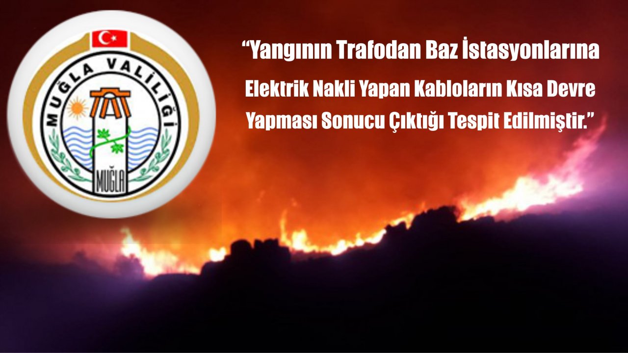  Muğla Valiliği Datça'da Çıkan Yangınla İlgili Açıklama Yaptı