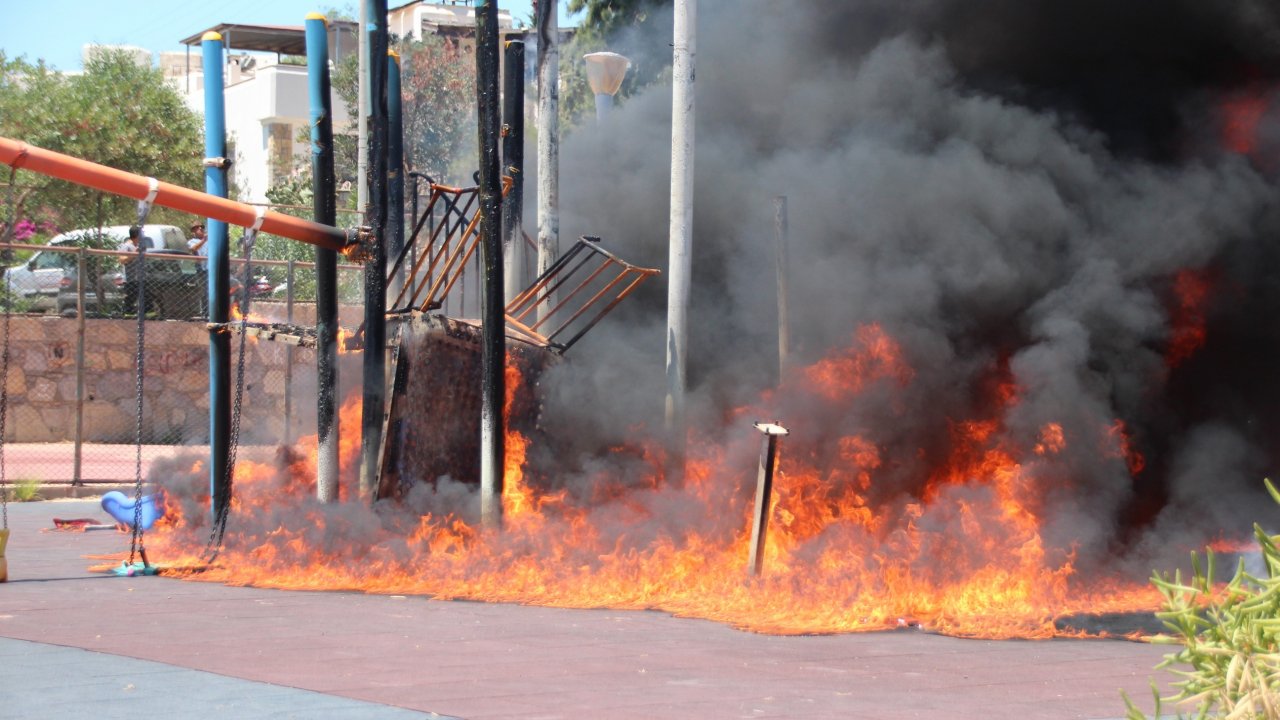 Çocuk Parkında Korku Dolu Anlar