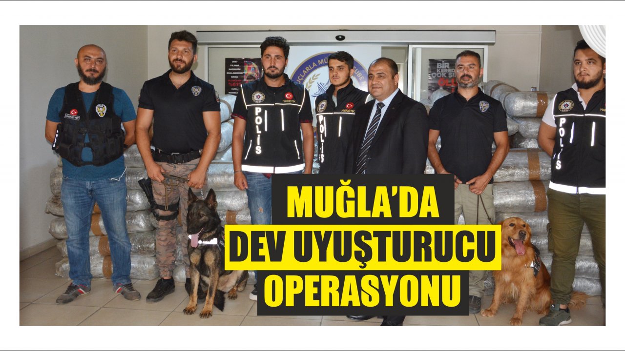 MUĞLA'DA DEV UYUŞTURUCU OPERASYONU