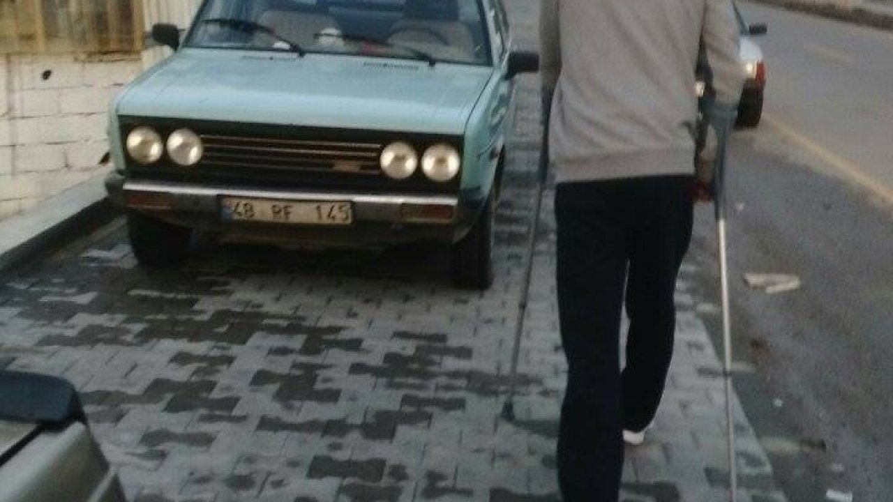 Ortaca’da kaldırıma araç parkı tepkisi