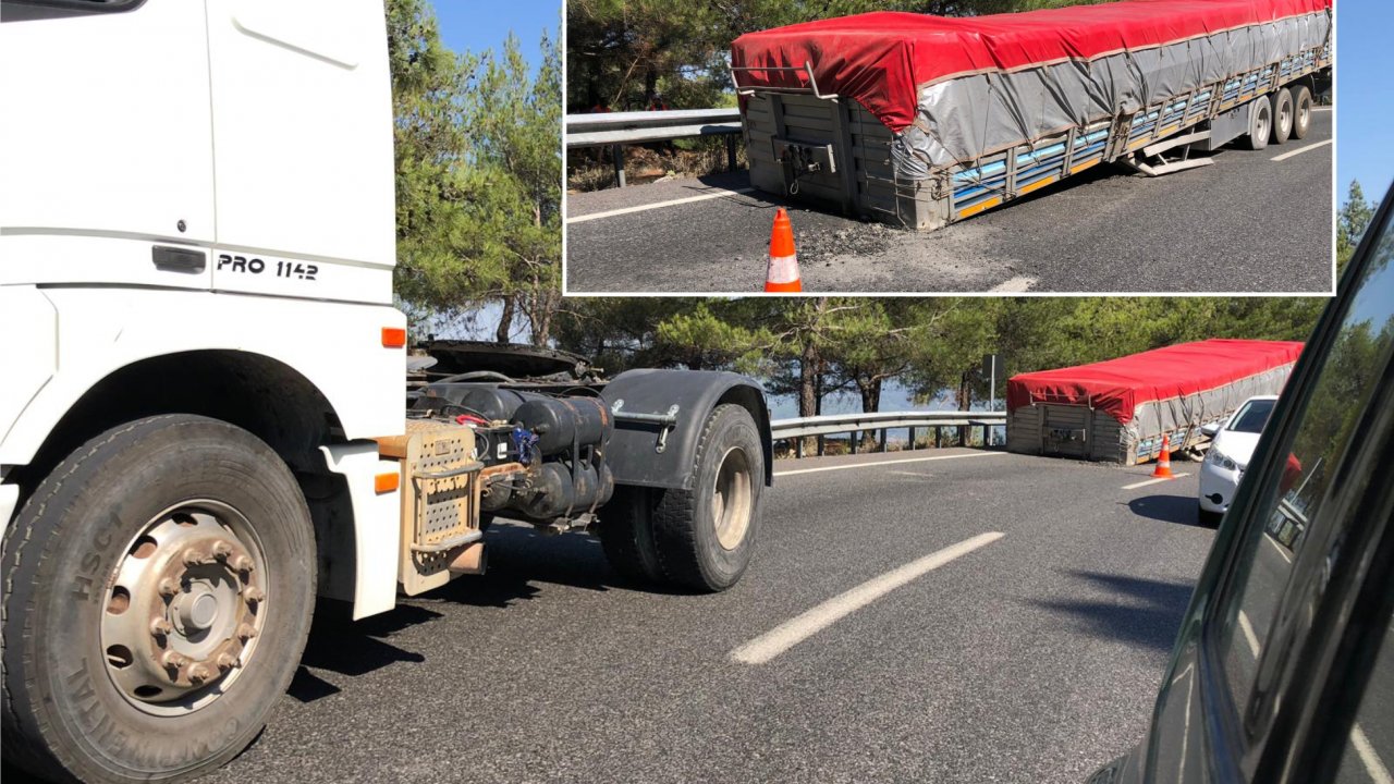 Sakar Rampasında Dorse Tırdan Ayrıldı