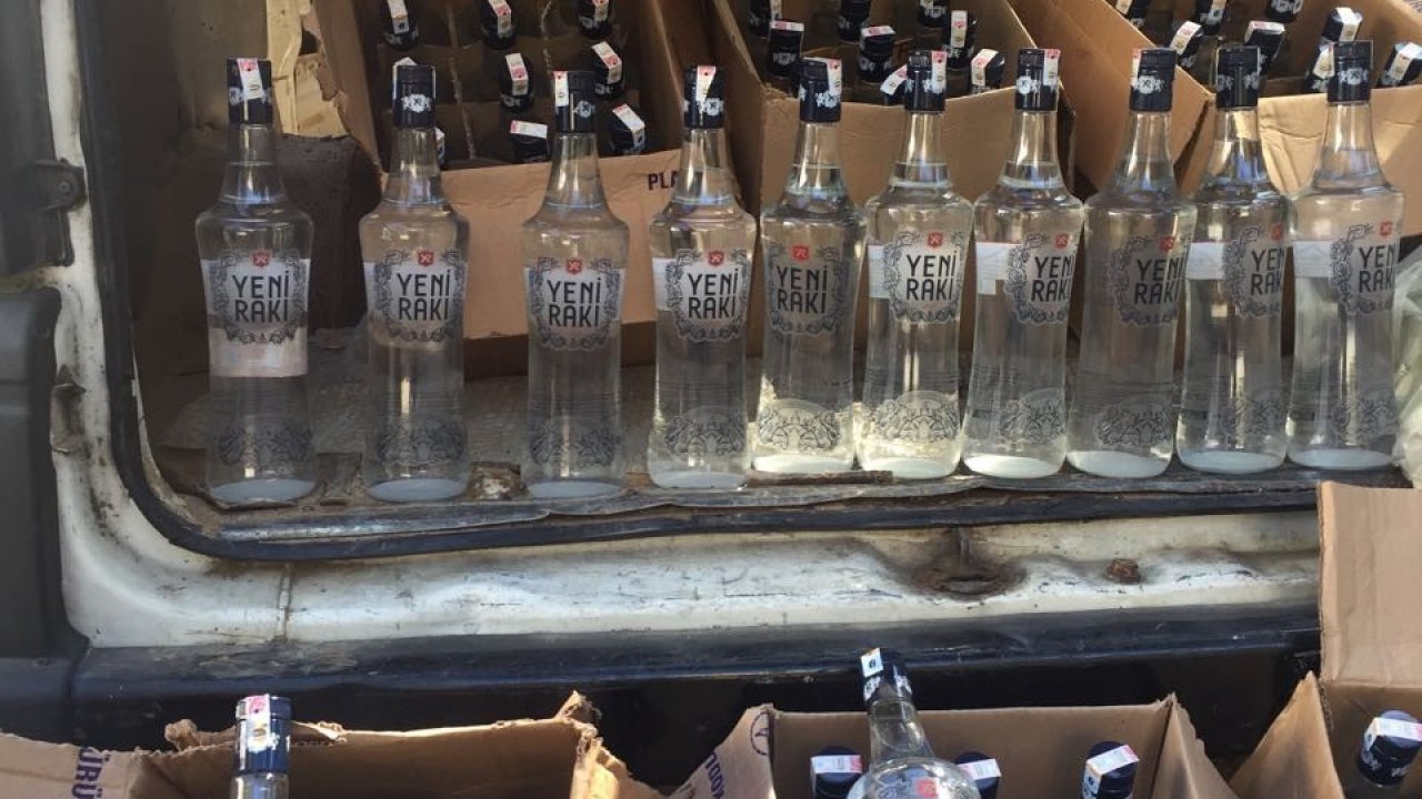 Sahte içki ele geçirildi