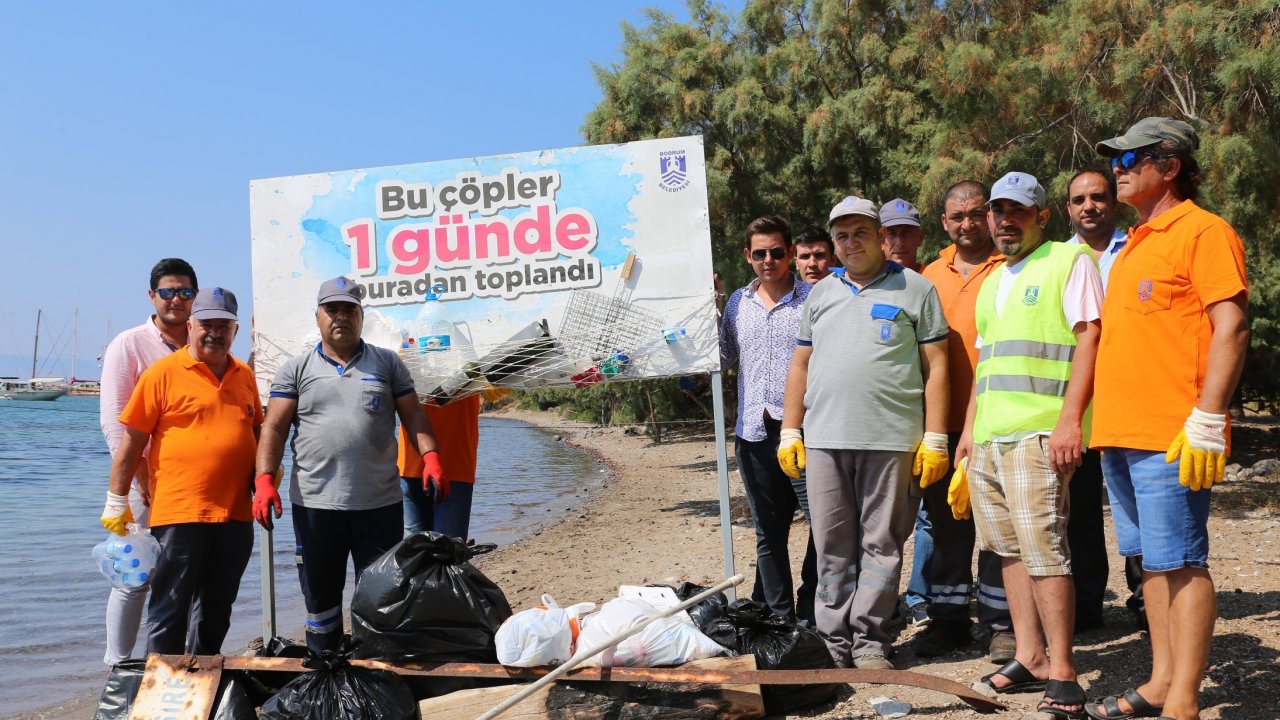 Bodrum’da Hükümlüler Kıyı ve Çevre Temizliği Yaptı