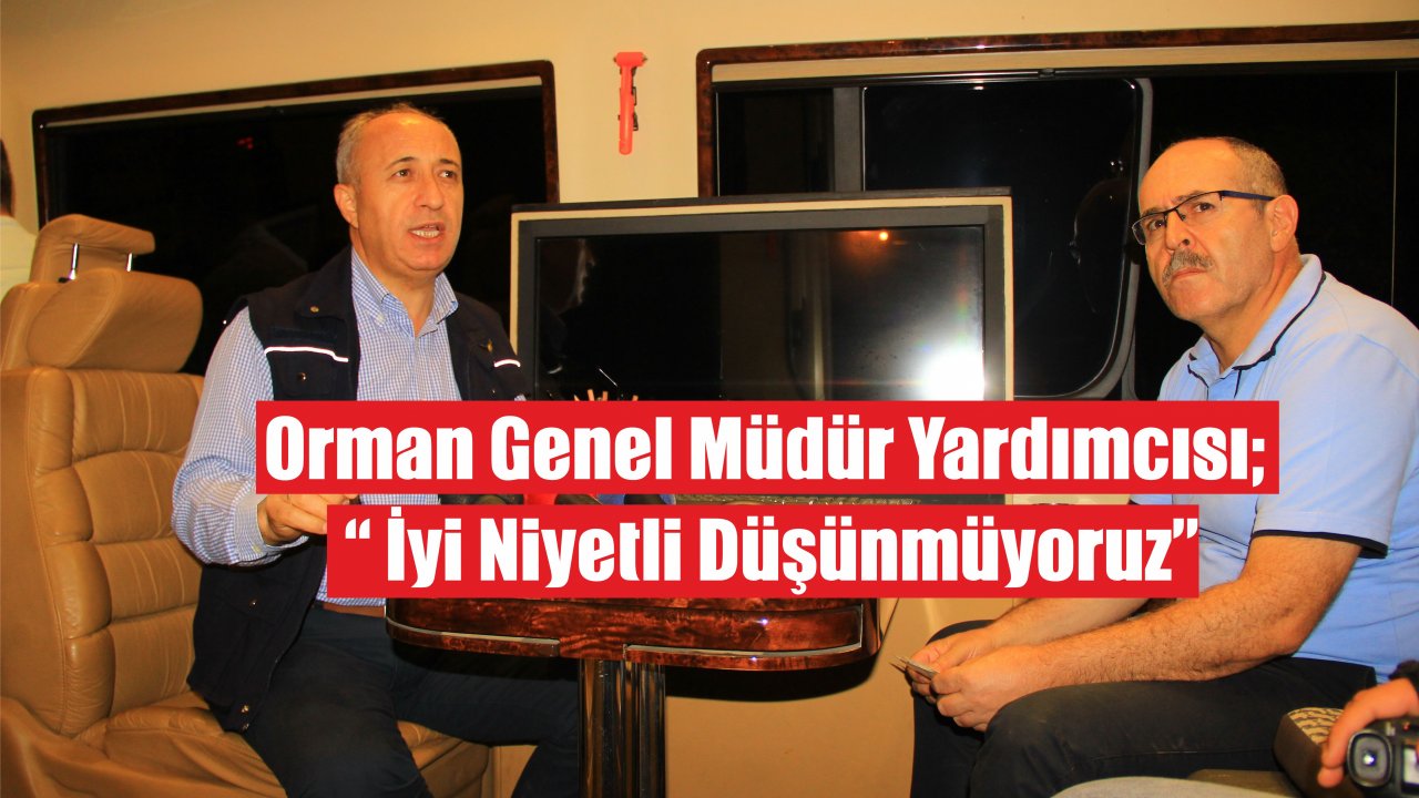 Orman Genel Müdür Yardımcısı'nda Açıklama