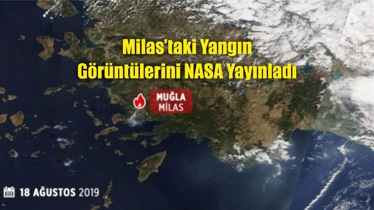 Milas’taki Orman Yangın Görüntülerini NASA yayınladı