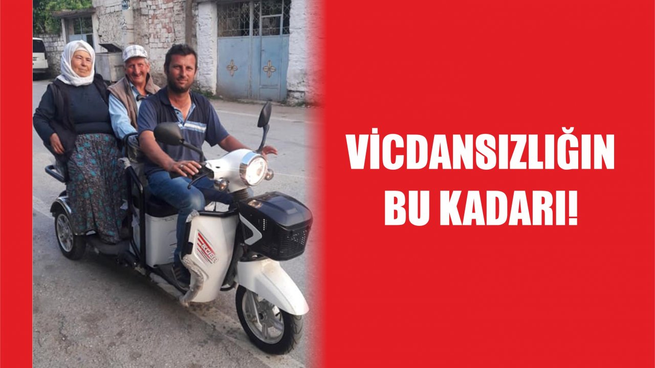 Engelli Anne ve Babasını Taşıdığı Motosikletini Çaldılar!