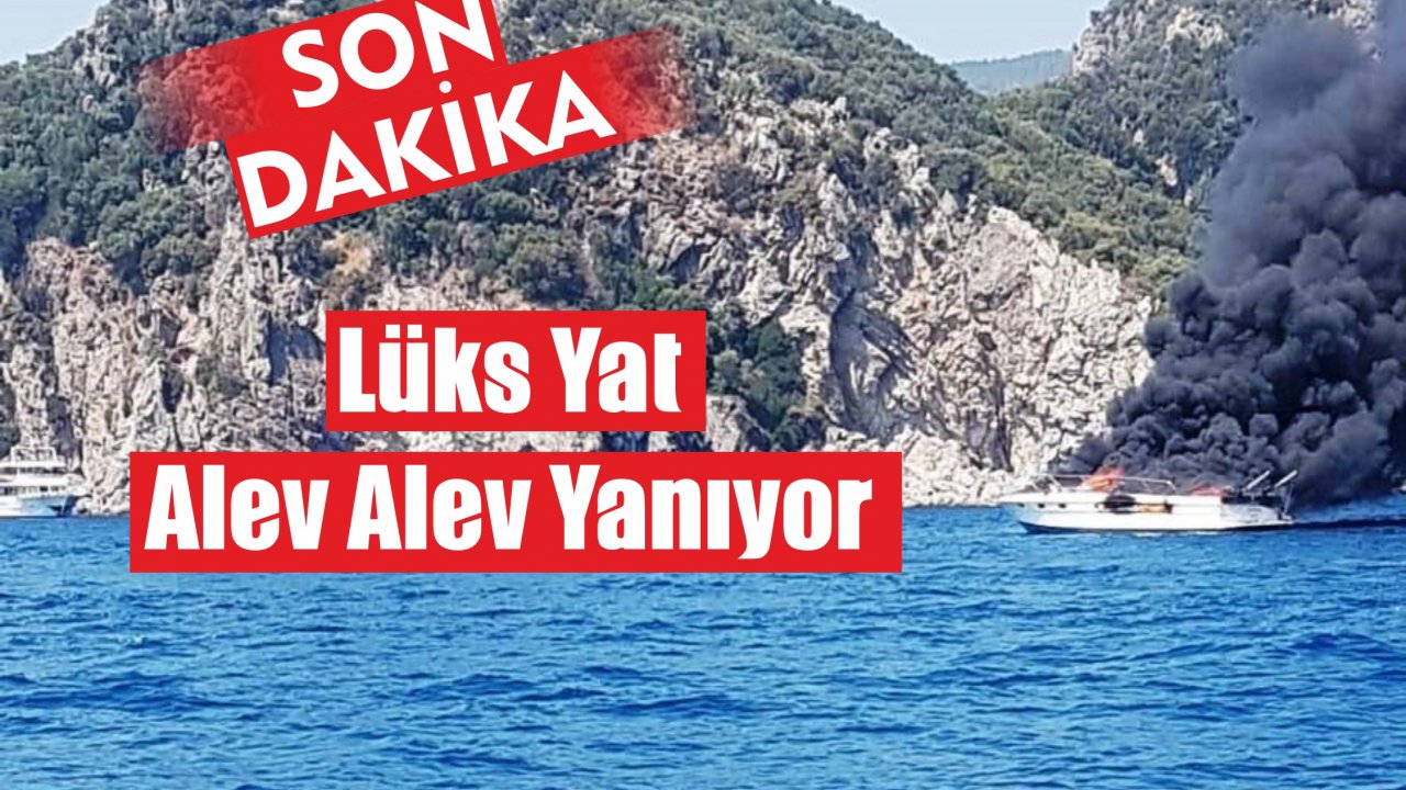 Lüks Yat Alev Alev Yanıyor