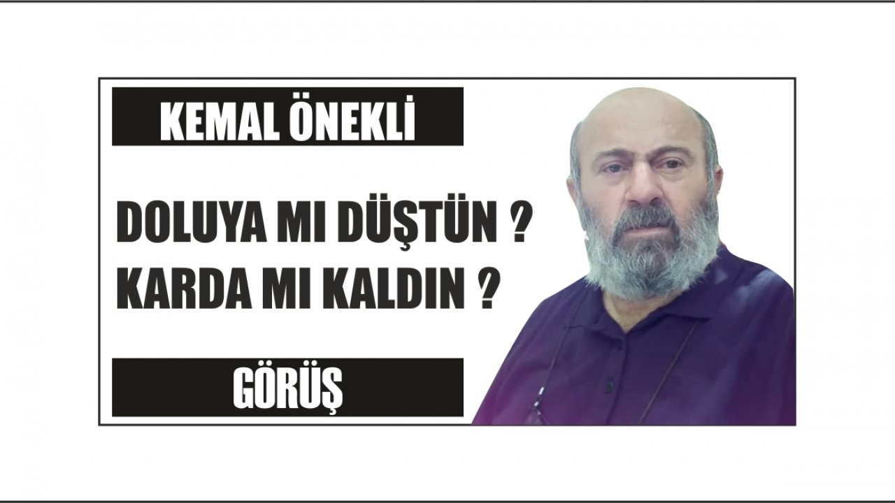 DOLUYA MI DÜŞTÜN ?  KARDA MI KALDIN ?