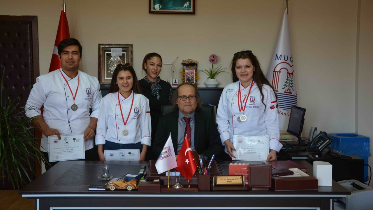 Ortaca Meslek Yüksek Okulu ulusal yemek yarışmasında ödülleri topladı