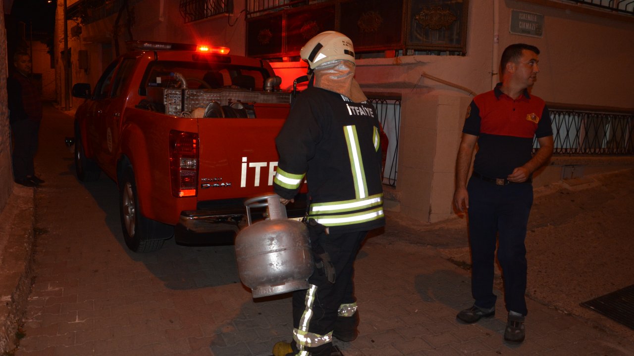 Tüp Kaçağı İtfaiyeyi Alarma Geçirdi