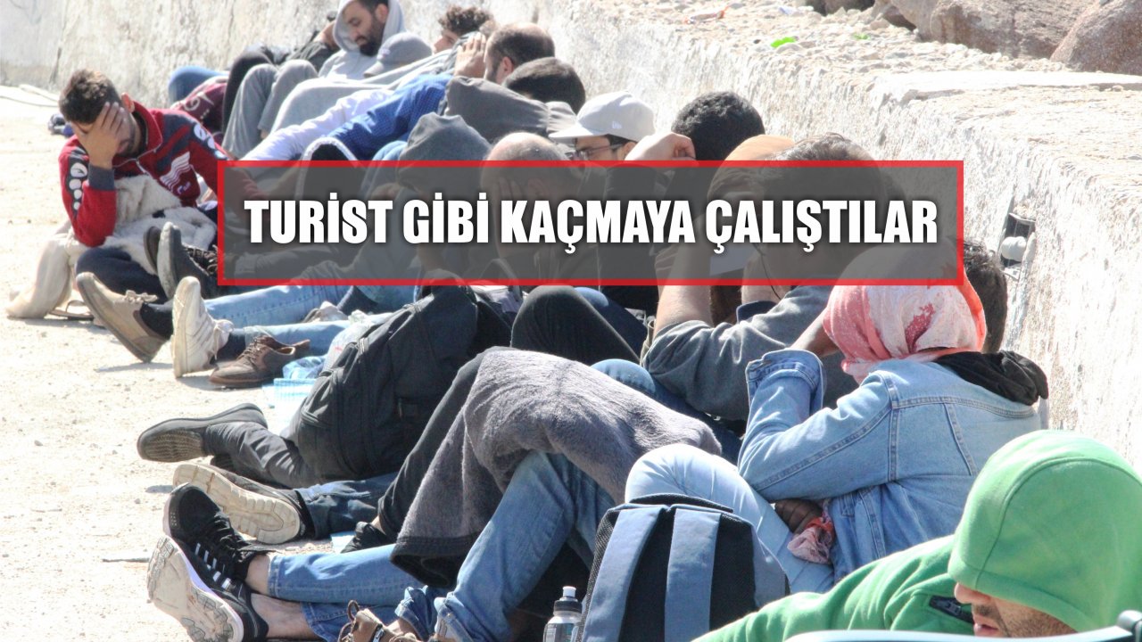 Turist Gibi Kaçmaya Çalıştılar