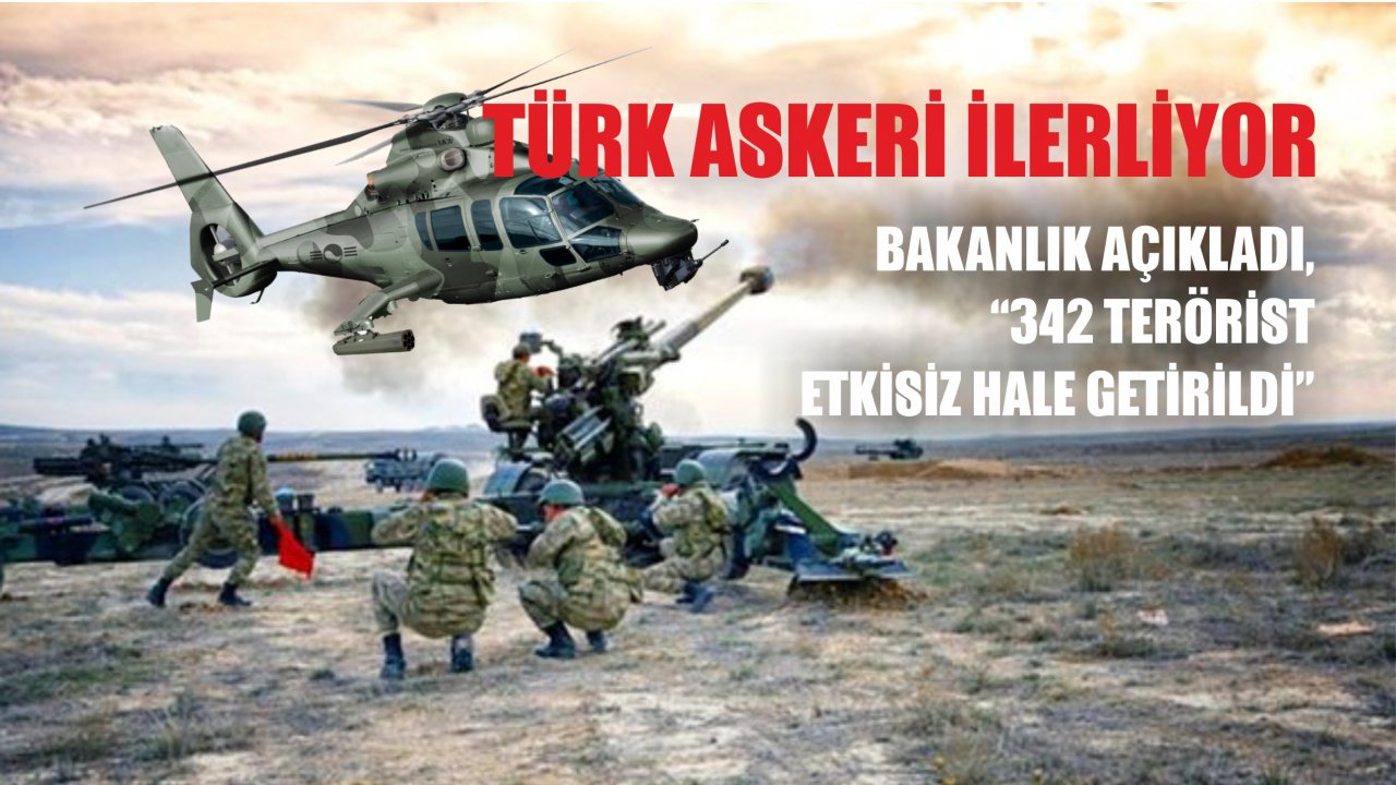 Barış Pınarı Harekatı'nda 342 Terörist Etkisiz Hale Getirildi