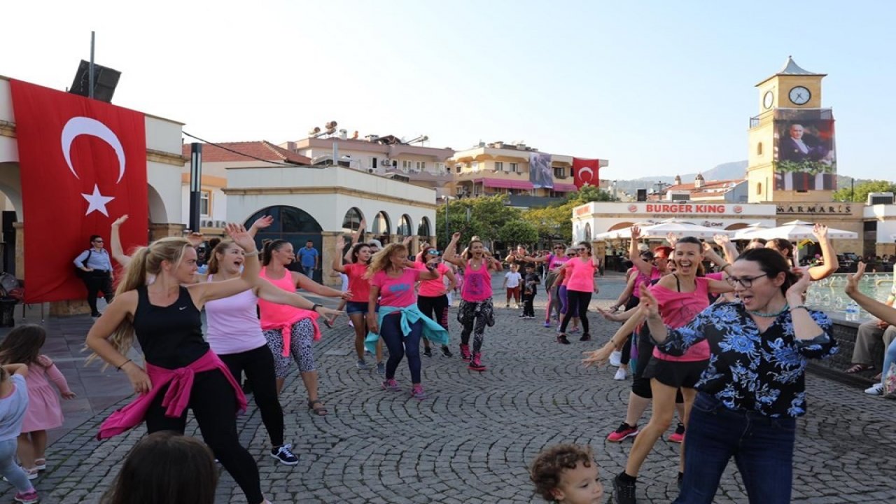 Meme Kanserine Farkındalık  İçin Zumba Yapıldı