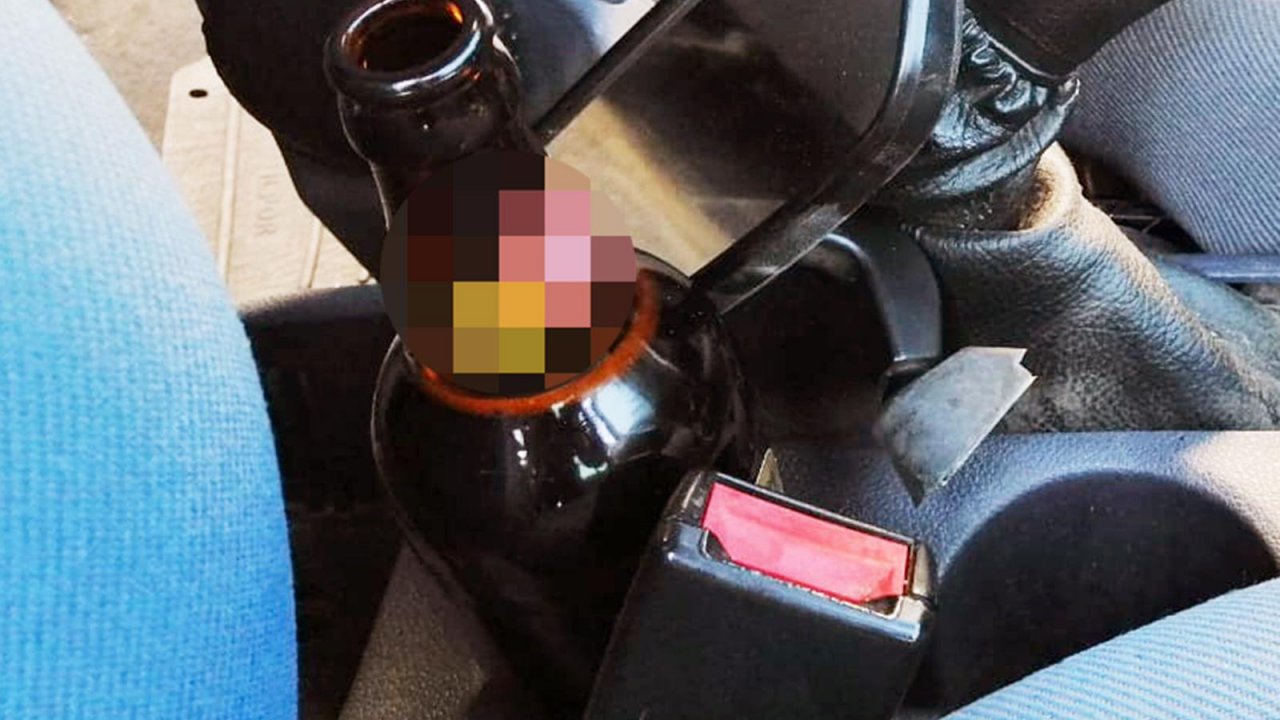 Ehliyetsiz ve Alkollü Sürücü Polise Çarptı