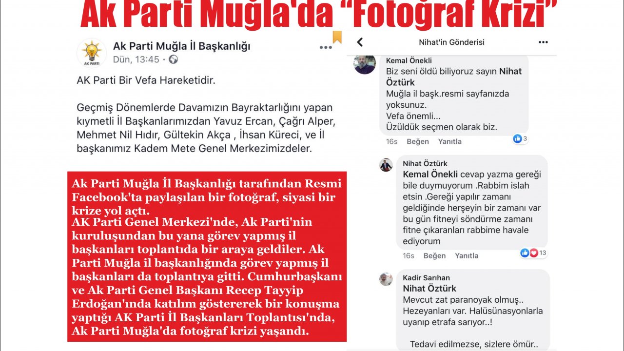 Ak Parti Muğla’da “Fotoğraf Krizi”