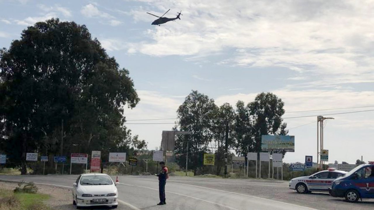 Jandarma’dan Helikopterli Trafik Denetimi