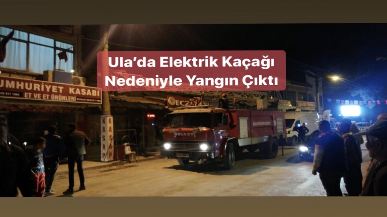 SON DAKİKA - Ula'da Yangın