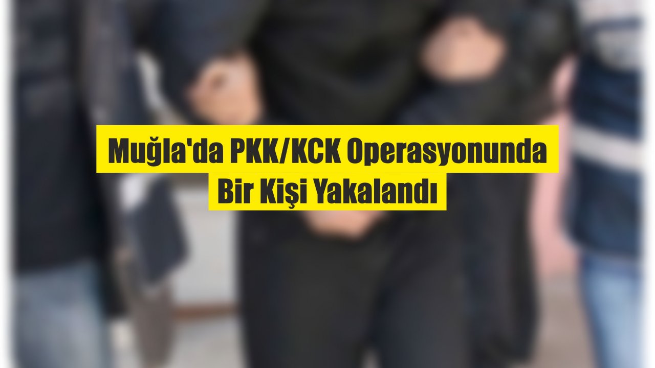 Muğla'da PKK/KCK Operasyonunda Bir Kişi Yakalandı