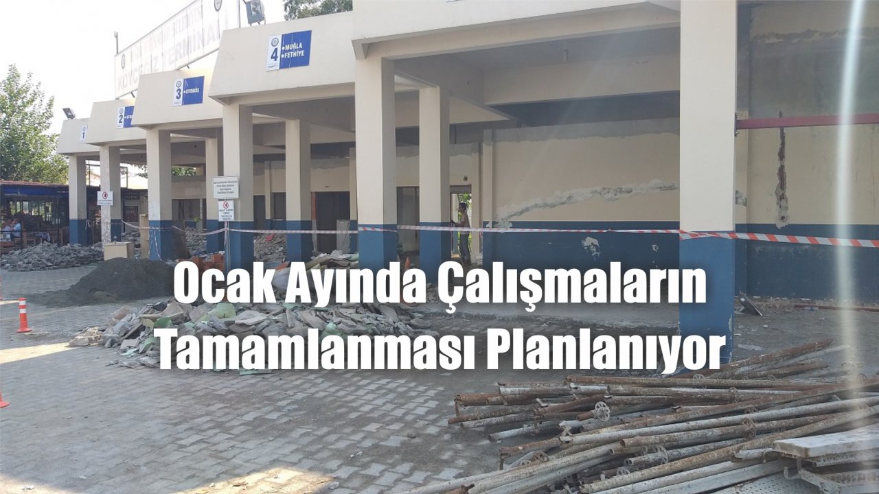 Köyceğiz Otogarında Çalışmalar Sürüyor