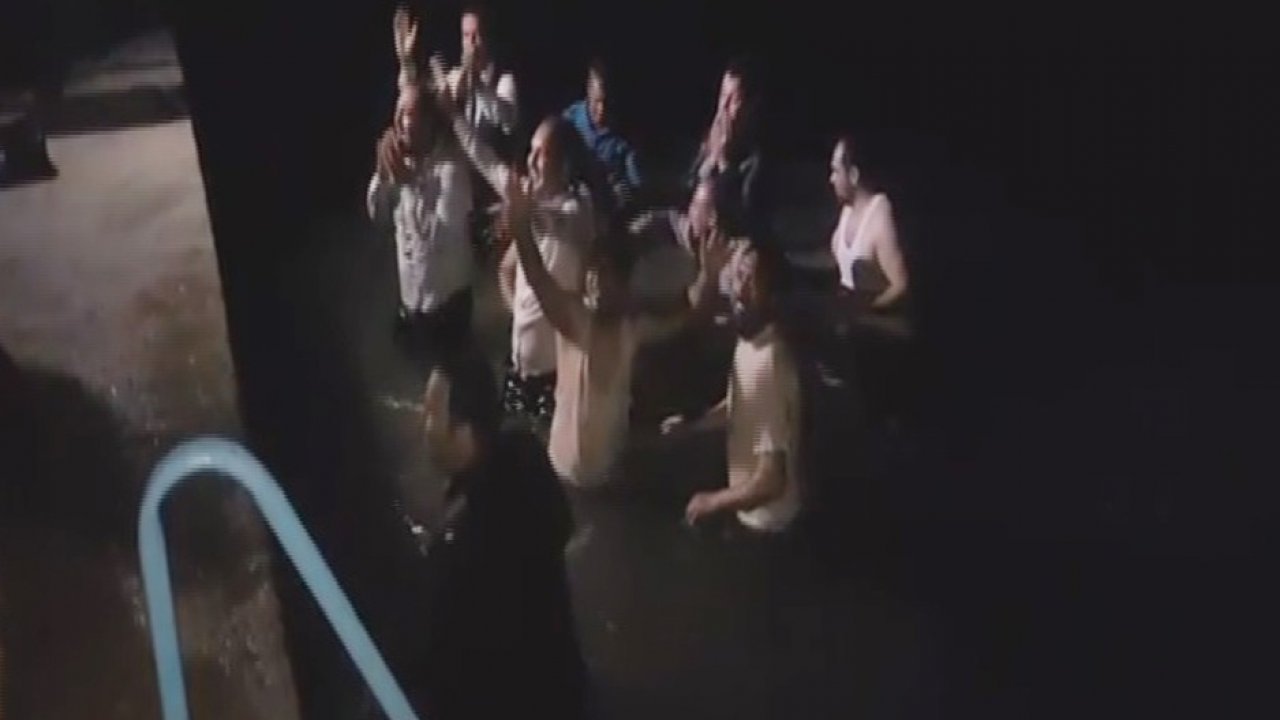 Düğün denizde bitti