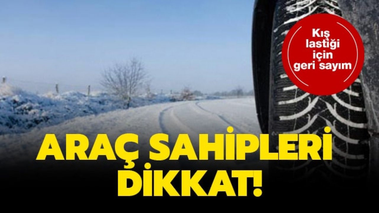 Kış Lastiği Zorunluluğu İçin Geri Sayım Başladı