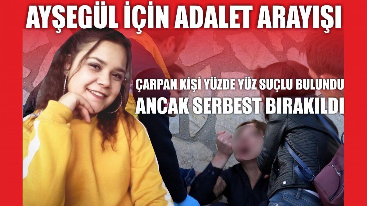 Ayşegül İçin Adalet Arayışı: ÇARPAN KİŞİ YÜZDE YÜZ SUÇLU BULUNDU ANCAK SERBEST BIRAKILDI