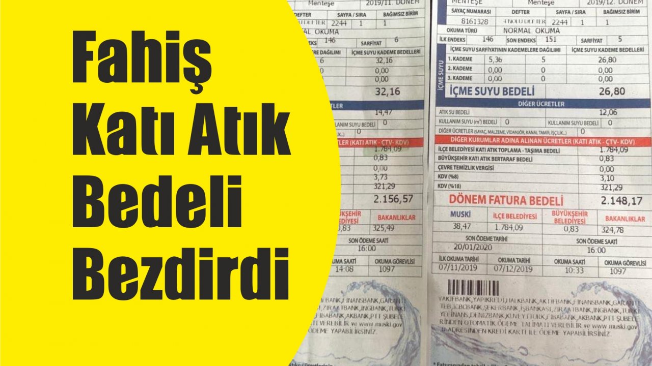 Fahiş Katı Atık Bedeli Bezdirdi