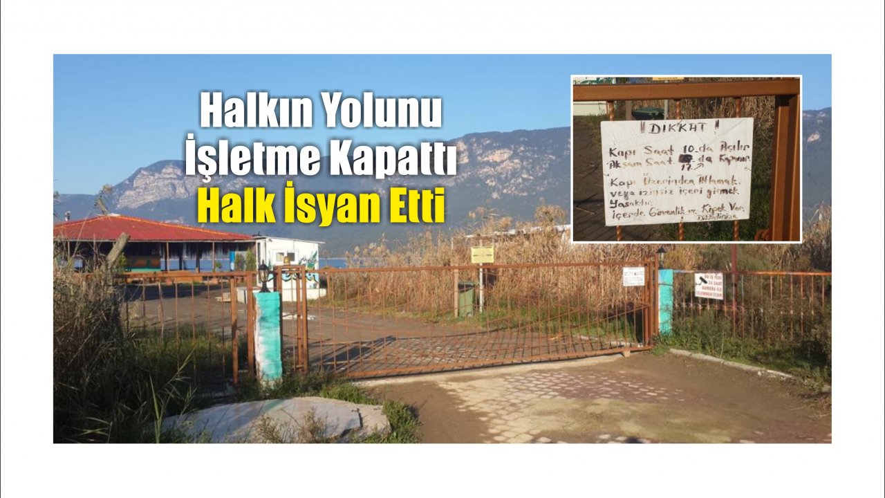 Sahil Yoluna İşletme Engeli