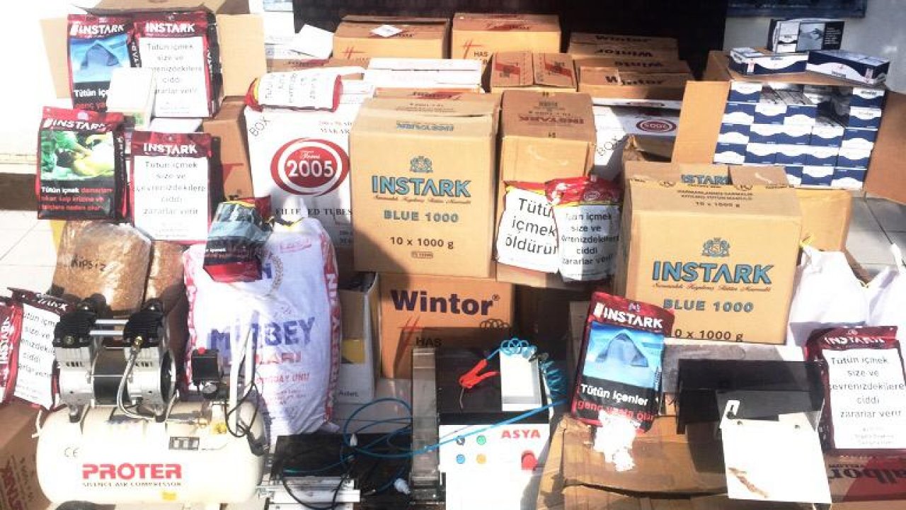 Evde Kaçak Sigara İmal Eden 2 Şüpheli Yakalandı