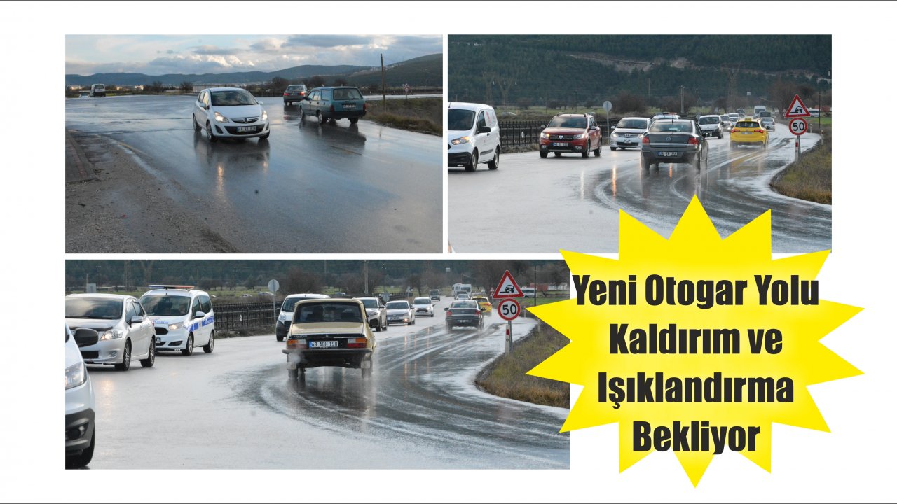 Yeni Otogar Yolu Kaldırım ve Işıklandırma Bekliyor