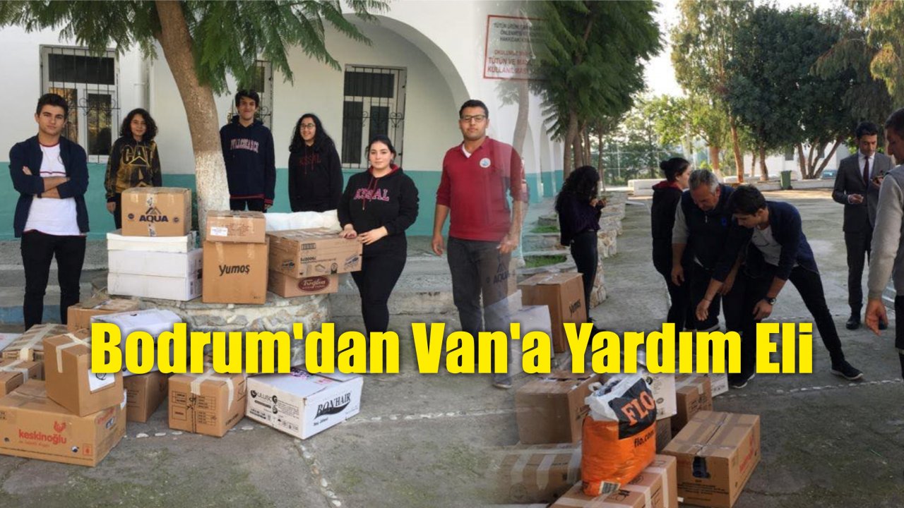 Bodrum’dan Van’a Yardım Eli
