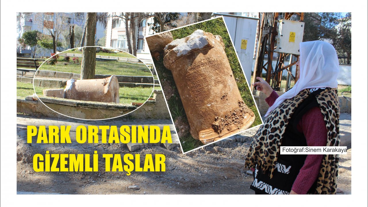 Park Ortasında Gizemli Taşlar