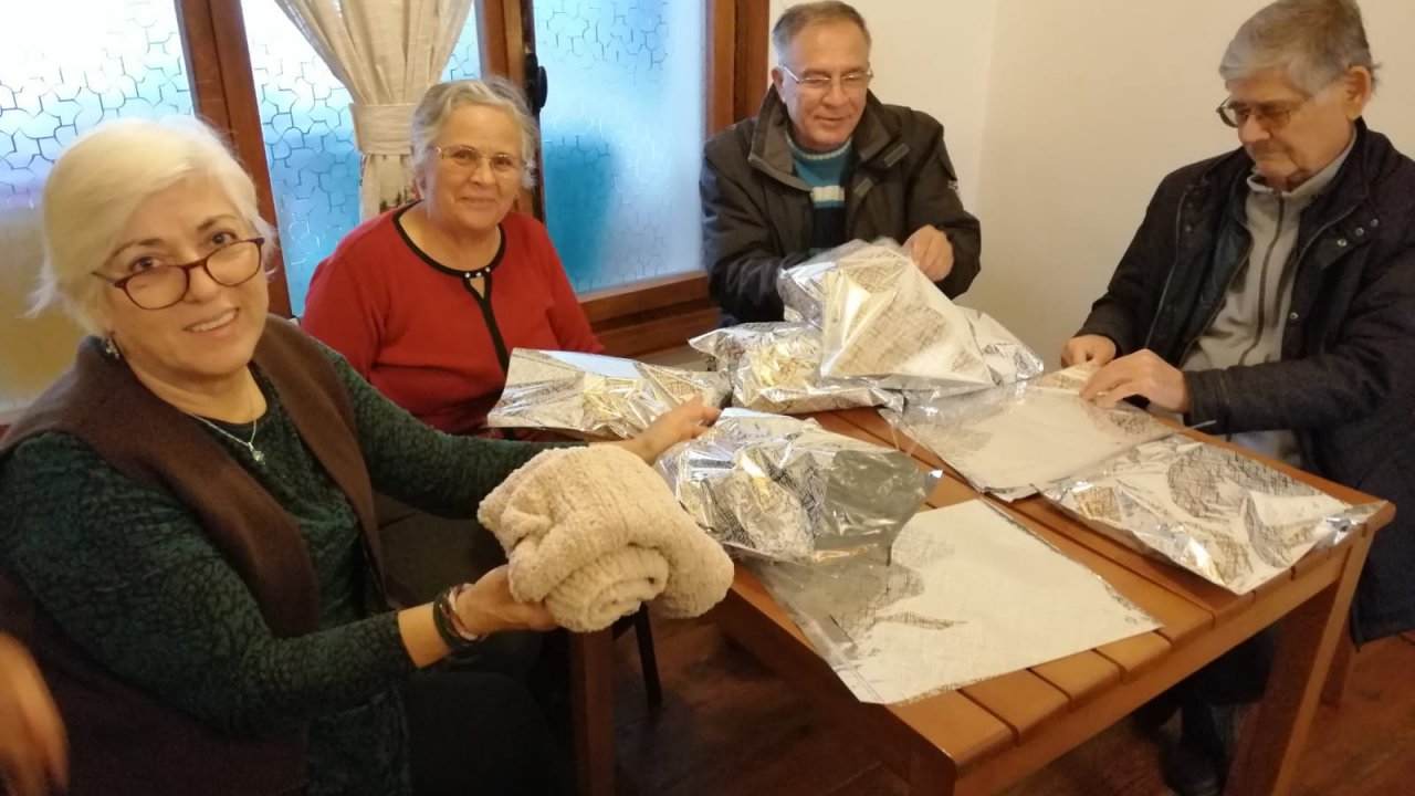 100 Yaş Evi Üyelerinden Gönüllüleri Isıtan Destek