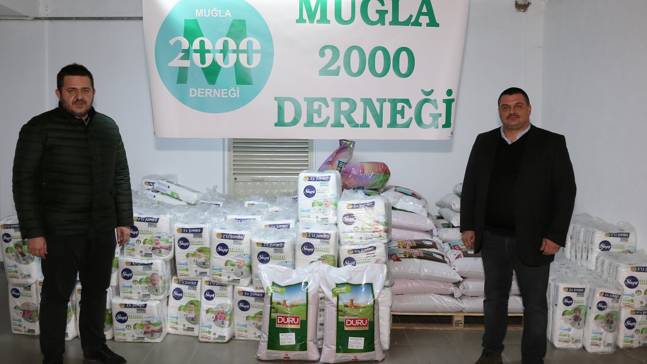 Muğla 2000 Derneği’nden deprem bölgesine yardım